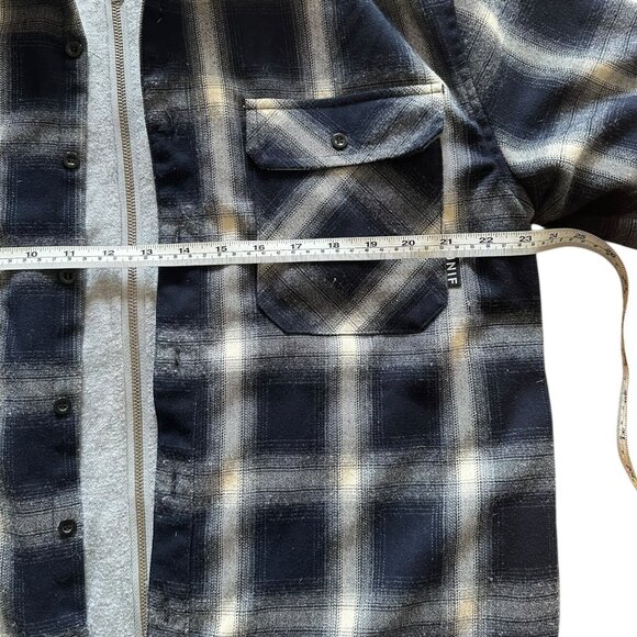 UNIF Vago Plaid Flannel Hooded Jacket Women's Size Small - Picture 6 of 8